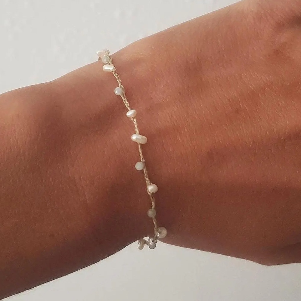 Freshwater Pearl and Amazonite Bracelet